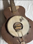 Vintage Fugly Custom Resonator Guitar     Handmade Acoustic Banjo-style Project