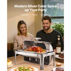 9qt Roll Top Chafing Dish Buffet Set Stainless Steel Chafer Food Warmer W  Clip