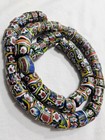 Antique Venetian Millefiori Starburst Glass Trade Beads 20  Strand 6mm-17mm
