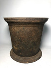 Antique Primitive Cast Iron Apothecary Mortar - 9 Lbs 