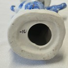 Vintage Asian Fisherman Blue And White Porcelain Figurine Statue Made In China