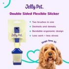 Jelly Pet Double Sided Dog Slicker Brush Longer Pins Flexible Head Finecoarse Si