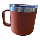 Yeti Rambler 14oz Rust Stainless Steel Insulated Coffee Tumbler Mug Cup Clean