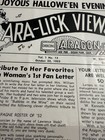 1952 Aragon Ballroom Scarce Promotional Halloween Roberta Linn Chiquita Bob Olah