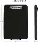 Slimcase Storage Clipboard  Black