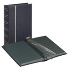 Stamp Album Elegant Nubuk Black 60 Black Pages Lindner 1181-s