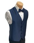 Men s Ralph Lauren Midnight Blue Tuxedo Vest   Bow Tie Adjustable Fullback Small