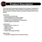 Samsonite Underseat Spinner Purple Usb Port Travel Carry-on Luggage