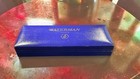 Vintage Waterman Paris Green Marble Lacquer Rollerball Pen Box Gold Trim