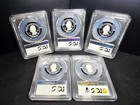 2020 S Silver Quarters 5 Coin Proof America The Beautiful Set Pcgs Pr70 Dcam