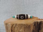 Antique Tibetan Old Agate Dzi Bead For Necklace Pendant Tibet Gzi Beads E1