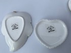 Set Of 2 Vintage Crown Royal Trinket Box   Dish Porcelain Rose   Daisy Pattern