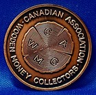 Token Medal  canadian Assc  Of Wooden Money Collectors Trade Dollar   38mm 21 7g