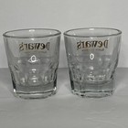 Dewar   s Blended Scotch Whisky Glasses Shot Rocks Heavy Bottom 3 5    High Set Of 2