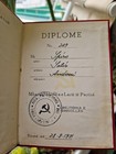 Original Communist Party School Diploma     Albania 1971     Lenin Party School