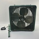 Vintage Teal Lasko 20  Executive Bi-directional Oscillating Box Fan Working