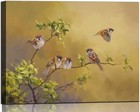 Sparrow Pictures Wall Decor Farmhouse 16 l X 12 w S-yellow Green Orange White