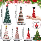 5 Pcs Christmas Centerpiece For Table Indoor Wooden Christmas Tree Sign Decor   