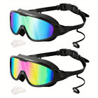Adult Swimming Goggles Adjustable Anti-fog Glasses Diving Underwater Protection