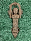 Vintage Angel Winged Cherub Cast Iron Door Knocker Rustic Home Decor