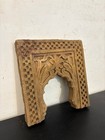 Handcrafted Floral Carved Stone Arch   Antique Architectural Fragment   Heritage