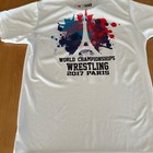 Asics Wrestling World Championships 2017 Paris T-shirt White Japan Rare