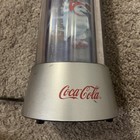 Vtg Coca Cola Motion Lamp  coke Bears Skating  13 1 2  Tall 1994 Working  Silver