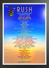 Rush Fifty Something July 2026 Fort Worth Texas Dickies Arena Setlist Poster