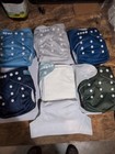 6 Alvababy Reusable Cloth Pocket Diapers W  12 Inserts  Newborn 12lbs Or Less