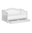 Camas Para Ni  os Toddler Day Bed Solid Wood Frame With Storage Drawer White New