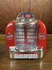 Vintage Coca-cola Tabletop Jukebox Collectible Musical Bank Seeburg Wall-o-matic