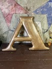 Large Antique Wood Letter    a    Architectural Signage Wall Decor Vintage Trade