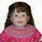 Kemper Anika Doll Wig Size 16 17 Light Brown Synthetic Mohair Long Wavy Hair Nwt