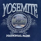 Vintage Yosemite Sweatshirt Mens Xl Blue Fleece Crew Neck National Park Y2k Logo