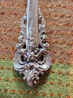 Wallace Grande Baroque Sterling Silver Salad Dessert Fork 6 1 2  No Mono 44 Gram