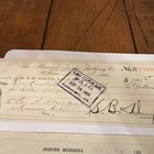 Vintage 100 Year Old Bank Checks Nebraska And Missouri