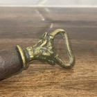 Antique F dick Honing Knife Sharpener Wood Handle W bull Head  1900th  Germany