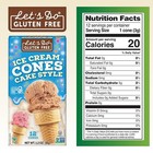 Lets Do Gluten Free Ice Cream Cones - Sugar Cones For Ice Cream  1 2 Oz 12 Cones