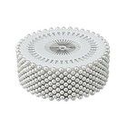 480pcs White Decorative 3mm Round Manmade Pearl Head Corsage Sewing Pins 