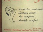 Antique Douglas Flex-craft Shoes Store Sign Advertising Antishock Heel Broadside