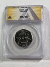 1987 Uganda 10 Shillings Graded Ms 68 By Anacs