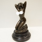 Art Nouveau Style Statue Sculpture Dancer Sexy Pin-up Art Deco Style Bronze Sign