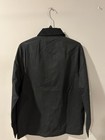 J crew Black Jacket Point Collar Lined Pockets Zip Snap Button Men s Size S