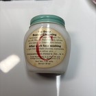 Vtg Pond   s Cold Cream Jar Milk Glass Paper Label Advertising Bathroom Decor 