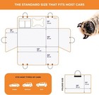 Dog Car Seat Cover Back Hard Bottom Extender For Dogs Supports 600lbs Pet Usa