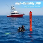 Scuba Diving Smb Kit  4ft Dsmb Surface Marker Buoy  49ft Finger Spool Reel bo   