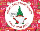 Personalised Christmas Stickers Name Labels Gift Tag Fun Santa Elf Rudolf Custom
