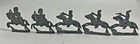 Vintage Souvenir Metal Indian Warrior  On Horse Toy Figurines Lot Of 5