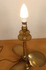 Brass bronze Propeller Table Lamp Nautical Ship Boat Heavy Vintage 1990s 14 X 10