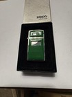 1978 Zippo Slim Ultralite  1658 Jade Green Lighter Nos Unfired Original Box